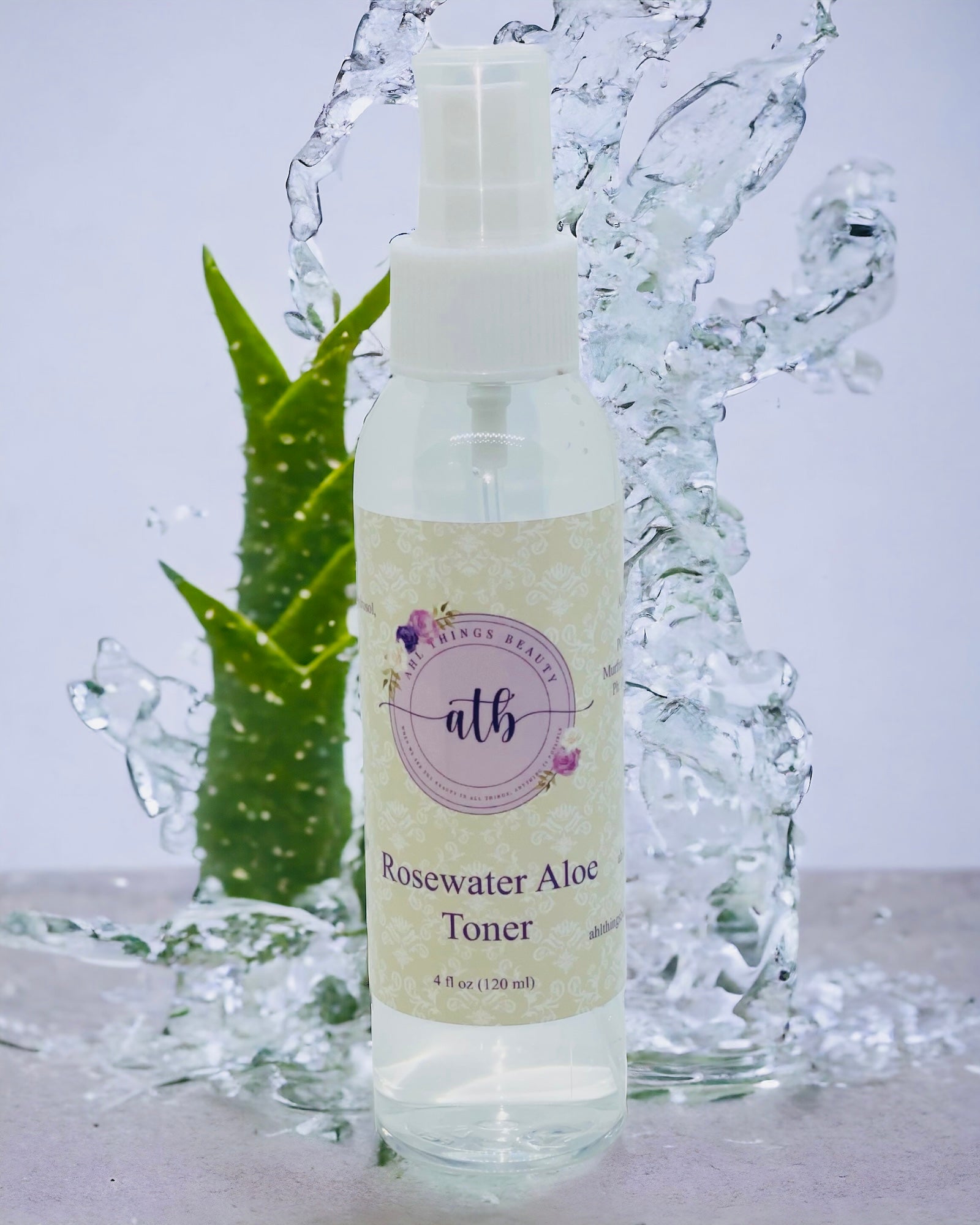 Rosewater Aloe Toner – Ahl Things Beauty